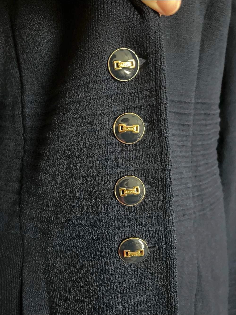 Old Money Quiet Luxury St. John Collection Wool Knit Maxi Coat Size 14